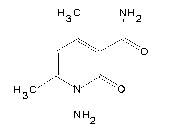 1-amino-4,6-dimethyl-2-oxo-1,2-dihydro-3-pyridinecarboxamide 1-amino-4,6-dimethyl-2-oxo-1,2-dihydro-3-pyridinecarboxamide
