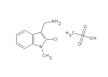 [(2-chloro-1-methyl-1H-indol-3-yl)methyl]amine methanesulfonate