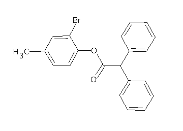 2-bromo-4-methylphenyl diphenylacetate