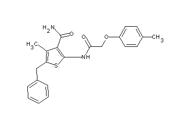5-benzyl-4-methyl-2-{[(4-methylphenoxy)acetyl]amino}-3-thiophenecarboxamide
