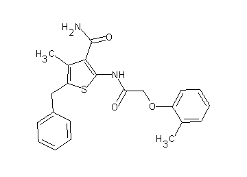 5-benzyl-4-methyl-2-{[(2-methylphenoxy)acetyl]amino}-3-thiophenecarboxamide