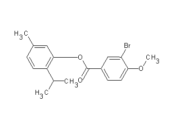 2-isopropyl-5-methylphenyl 3-bromo-4-methoxybenzoate