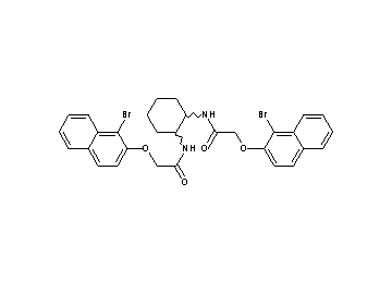 N,N'-1,2-cyclohexanediylbis{2-[(1-bromo-2-naphthyl)oxy]acetamide}