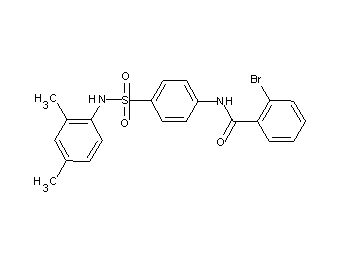 2-bromo-N-(4-{[(2,4-dimethylphenyl)amino]sulfonyl}phenyl)benzamide