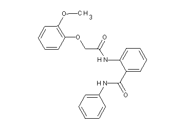 2-{[(2-methoxyphenoxy)acetyl]amino}-N-phenylbenzamide