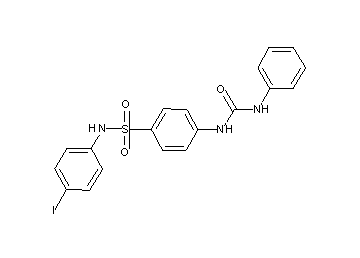 4-[(anilinocarbonyl)amino]-N-(4-iodophenyl)benzenesulfonamide