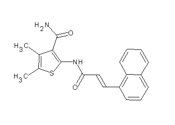 4,5-dimethyl-2-{[3-(1-naphthyl)acryloyl]amino}-3-thiophenecarboxamide