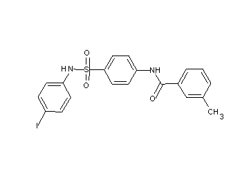 N-(4-{[(4-iodophenyl)amino]sulfonyl}phenyl)-3-methylbenzamide