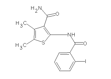 2-[(2-iodobenzoyl)amino]-4,5-dimethyl-3-thiophenecarboxamide