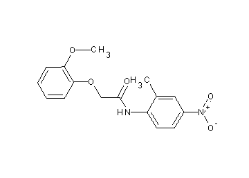 2-(2-methoxyphenoxy)-N-(2-methyl-4-nitrophenyl)acetamide
