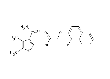 2-({[(1-bromo-2-naphthyl)oxy]acetyl}amino)-4,5-dimethyl-3-thiophenecarboxamide