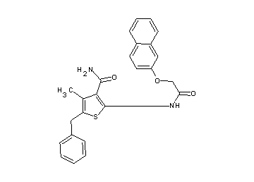 5-benzyl-4-methyl-2-{[(2-naphthyloxy)acetyl]amino}-3-thiophenecarboxamide