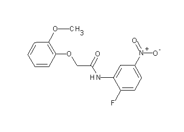 N-(2-fluoro-5-nitrophenyl)-2-(2-methoxyphenoxy)acetamide