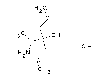 4-(1-aminoethyl)-1,6-heptadien-4-ol hydrochloride