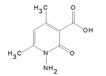 1-amino-4,6-dimethyl-2-oxo-1,2-dihydro-3-pyridinecarboxylic acid