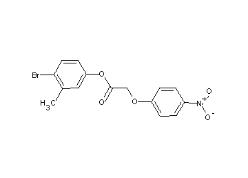 4-bromo-3-methylphenyl (4-nitrophenoxy)acetate
