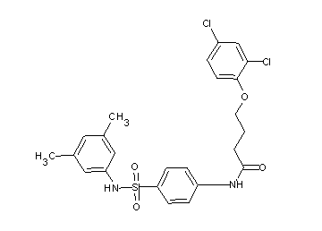 4-(2,4-dichlorophenoxy)-N-(4-{[(3,5-dimethylphenyl)amino]sulfonyl}phenyl)butanamide - Click Image to Close