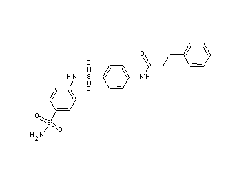 N-[4-({[4-(aminosulfonyl)phenyl]amino}sulfonyl)phenyl]-3-phenylpropanamide