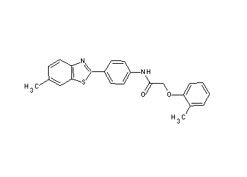 N-[4-(6-methyl-1,3-benzothiazol-2-yl)phenyl]-2-(2-methylphenoxy)acetamide