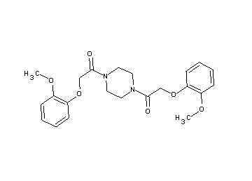 1,4-bis[(2-methoxyphenoxy)acetyl]piperazine