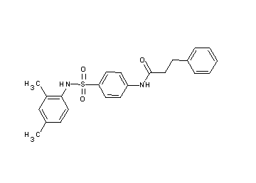 N-(4-{[(2,4-dimethylphenyl)amino]sulfonyl}phenyl)-3-phenylpropanamide