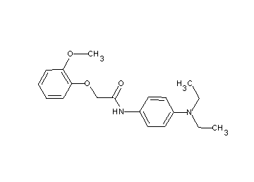 N-[4-(diethylamino)phenyl]-2-(2-methoxyphenoxy)acetamide