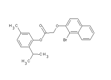 2-isopropyl-5-methylphenyl [(1-bromo-2-naphthyl)oxy]acetate