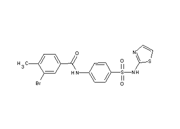 3-bromo-4-methyl-N-{4-[(1,3-thiazol-2-ylamino)sulfonyl]phenyl}benzamide