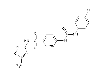 4-({[(4-chlorophenyl)amino]carbonyl}amino)-N-(5-methyl-3-isoxazolyl)benzenesulfonamide