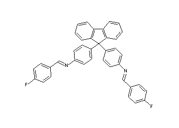 (4-fluorobenzylidene)[4-(9-{4-[(4-fluorobenzylidene)amino]phenyl}-9H-fluoren-9-yl)phenyl]amine