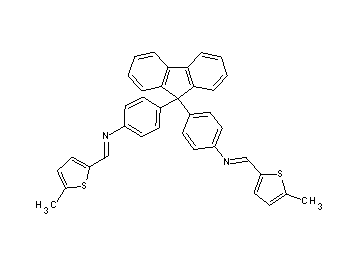 4,4'-(9H-fluorene-9,9-diyl)bis{N-[(5-methyl-2-thienyl)methylene]aniline}