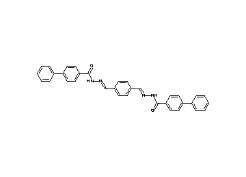 N',N''-[1,4-phenylenedi(methylylidene)]di(4-biphenylcarbohydrazide)