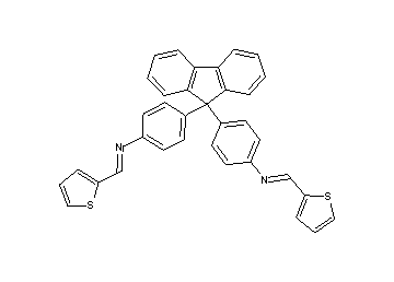 (2-thienylmethylene)[4-(9-{4-[(2-thienylmethylene)amino]phenyl}-9H-fluoren-9-yl)phenyl]amine