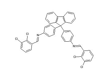 (2,3-dichlorobenzylidene)[4-(9-{4-[(2,3-dichlorobenzylidene)amino]phenyl}-9H-fluoren-9-yl)phenyl]amine - Click Image to Close