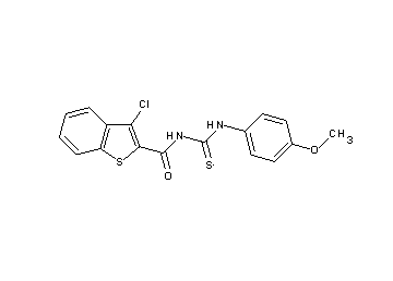 3-chloro-N-{[(4-methoxyphenyl)amino]carbonothioyl}-1-benzothiophene-2-carboxamide