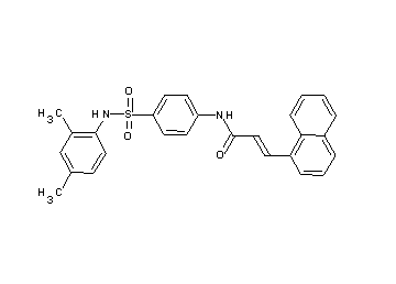 N-(4-{[(2,4-dimethylphenyl)amino]sulfonyl}phenyl)-3-(1-naphthyl)acrylamide