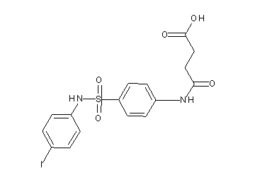 4-[(4-{[(4-iodophenyl)amino]sulfonyl}phenyl)amino]-4-oxobutanoic acid