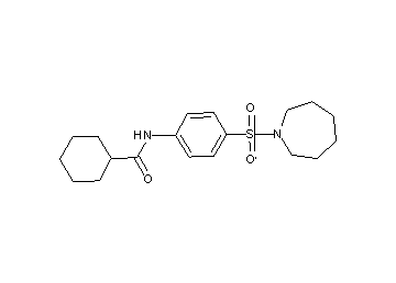 N-[4-(1-azepanylsulfonyl)phenyl]cyclohexanecarboxamide