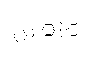 N-{4-[(diethylamino)sulfonyl]phenyl}cyclohexanecarboxamide
