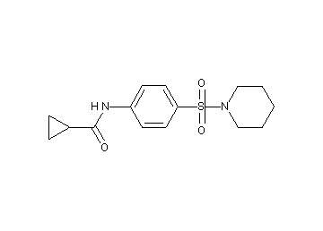 N-[4-(1-piperidinylsulfonyl)phenyl]cyclopropanecarboxamide - Click Image to Close