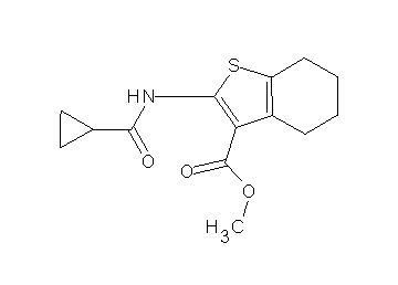 methyl 2-[(cyclopropylcarbonyl)amino]-4,5,6,7-tetrahydro-1-benzothiophene-3-carboxylate