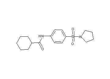 N-[4-(1-pyrrolidinylsulfonyl)phenyl]cyclohexanecarboxamide - Click Image to Close