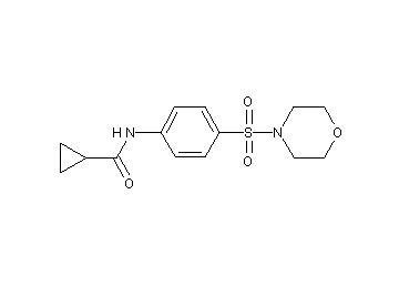 N-[4-(4-morpholinylsulfonyl)phenyl]cyclopropanecarboxamide