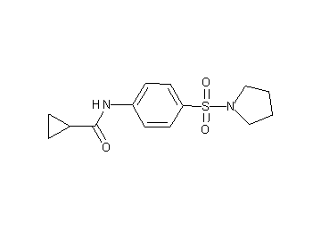 N-[4-(1-pyrrolidinylsulfonyl)phenyl]cyclopropanecarboxamide