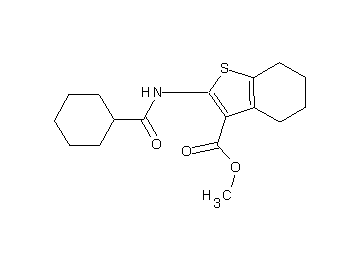 methyl 2-[(cyclohexylcarbonyl)amino]-4,5,6,7-tetrahydro-1-benzothiophene-3-carboxylate