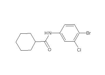 N-(4-bromo-3-chlorophenyl)cyclohexanecarboxamide
