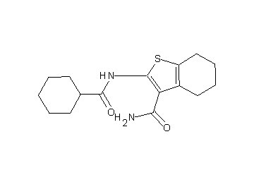 2-[(cyclohexylcarbonyl)amino]-4,5,6,7-tetrahydro-1-benzothiophene-3-carboxamide