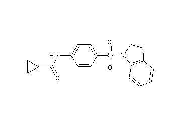 N-[4-(2,3-dihydro-1H-indol-1-ylsulfonyl)phenyl]cyclopropanecarboxamide
