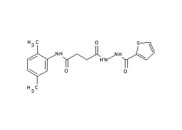 N-(2,5-dimethylphenyl)-4-oxo-4-[2-(2-thienylcarbonyl)hydrazino]butanamide