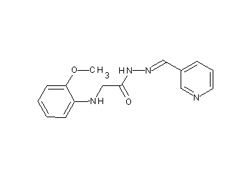 2-[(2-methoxyphenyl)amino]-N'-(3-pyridinylmethylene)acetohydrazide (non-preferred name)
